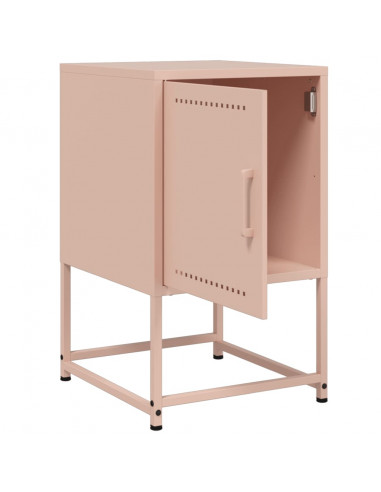 Comodino Rosa 36x39x60,5 cm in Acciaio