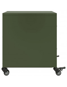 Comodini 2 pz Verde Oliva 36x39x43,5 cm in Acciaio 2