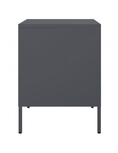 Comodini 2 pz Antracite 36x39x50,5 cm in Acciaio