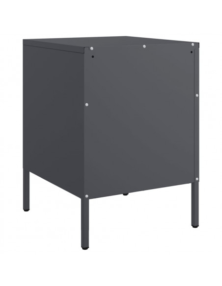 Comodini 2 pz Antracite 36x39x50,5 cm in Acciaio