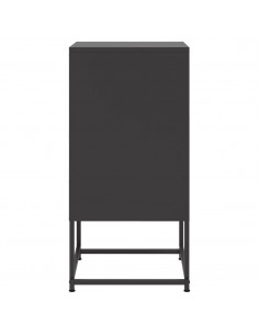 Comodino Nero 36x39x78 cm in Acciaio 2