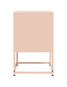 Comodini 2 pz Rosa 36x39x60,5 cm in Acciaio 2