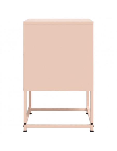Comodini 2 pz Rosa 36x39x60,5 cm in Acciaio