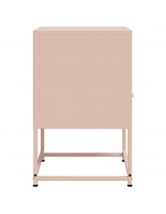 Comodini 2 pz Rosa 36x39x60,5 cm in Acciaio 2