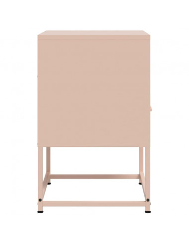 Comodini 2 pz Rosa 36x39x60,5 cm in Acciaio