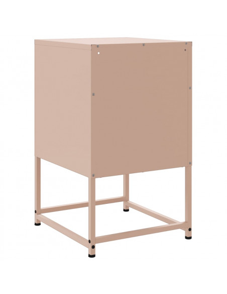 Comodini 2 pz Rosa 36x39x60,5 cm in Acciaio