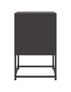 Comodini 2 pz Neri 36x39x60,5 cm in Acciaio 2