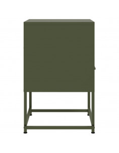Comodini 2 pz Verde Oliva 36x39x60,5 cm in Acciaio 2