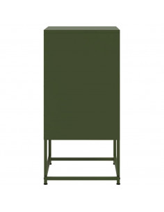 Comodini 2 pz Verde Oliva 36x39x78 cm in Acciaio 2