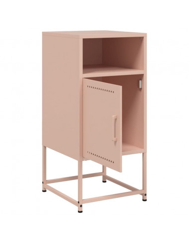 Comodino Rosa 36x39x78 cm in Acciaio