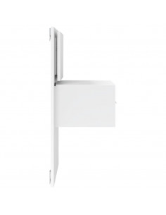 Comodino a Parete con Luci LED Bianco 2