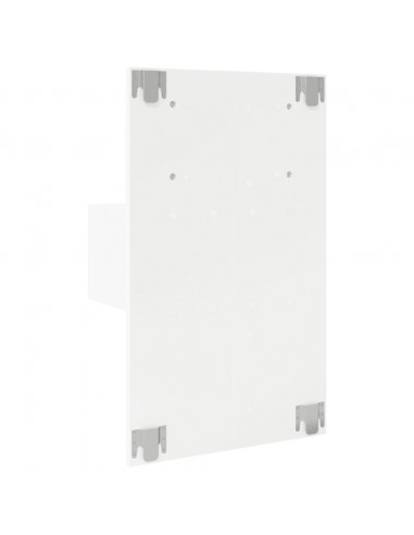 Comodino a Parete con Luci LED Bianco