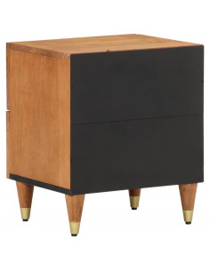 Comodino 40x33x46 cm in Legno Massello di Mango 2