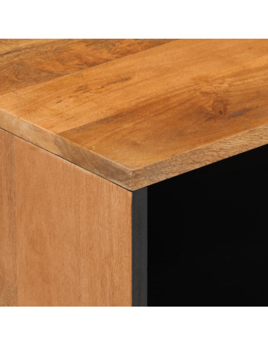 Comodino 50x33x62 cm in Legno Massello di Mango