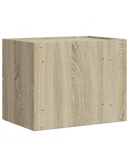 Comodini a Muro 2 pz Rovere Sonoma 45x30x35 cm