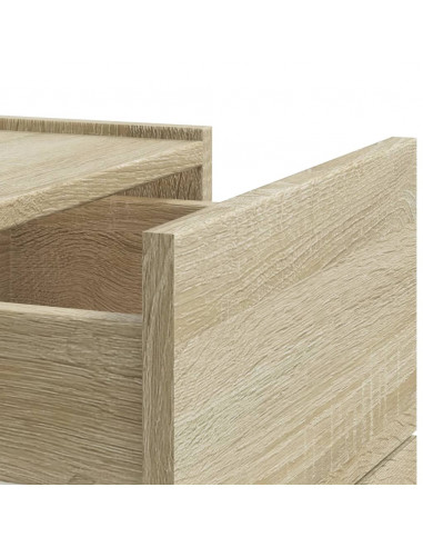 Comodini a Muro 2 pz Rovere Sonoma 45x30x35 cm