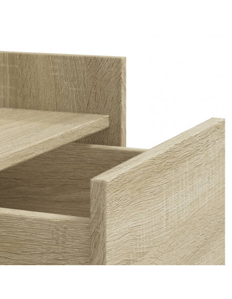 Comodino Rovere Sonoma 45x50x65 cm in Legno Multistrato
