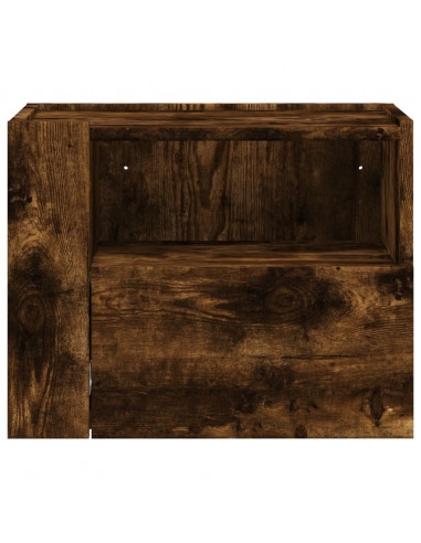 Comodino a Muro Rovere Fumo 45x30x35 cm