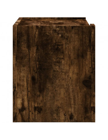 Comodino a Muro Rovere Fumo 45x30x35 cm