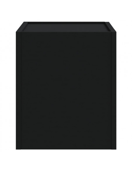 Comodino a Muro Nero 45x30x35 cm