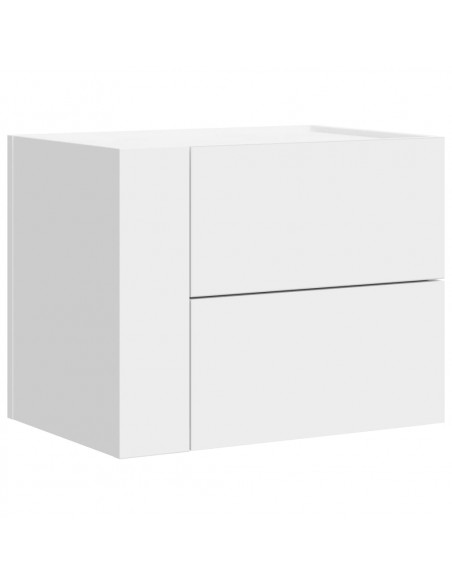 Comodino a Parete Bianco 45x30x35 cm
