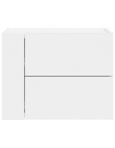 Comodino a Parete Bianco 45x30x35 cm