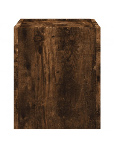 Comodino a Muro Rovere Fumo 45x30x35 cm