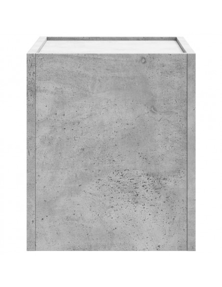 Comodino a Muro Grigio Cemento 45x30x35 cm