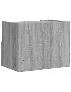 Comodini a Muro 2 pz Grigio Sonoma 45x30x35 cm 2