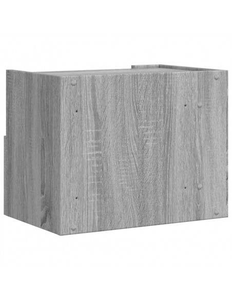 Comodini a Muro 2 pz Grigio Sonoma 45x30x35 cm