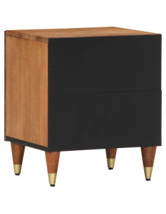 Comodini 2pz 40x33x46 cm in Legno Massello di Mango 2