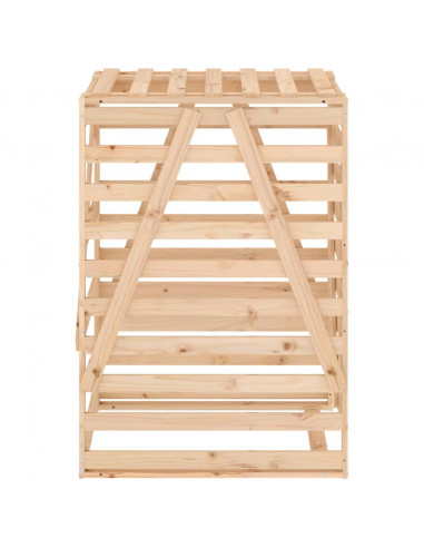 Copribidone 84x90x128,5 cm in Legno Massello di Pino