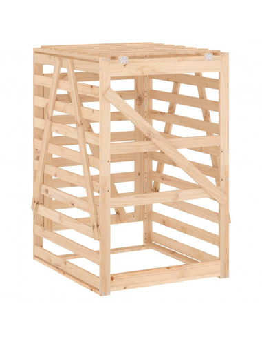 Copribidone 84x90x128,5 cm in Legno Massello di Pino