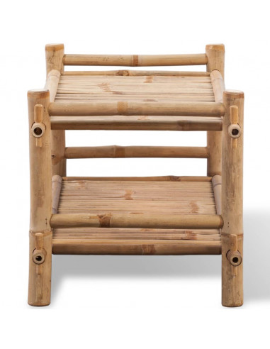 Scarpiera a 2 Livelli in Legno di Bambù