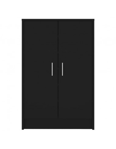 Scarpiera Nera 60x35x92 cm in Truciolato