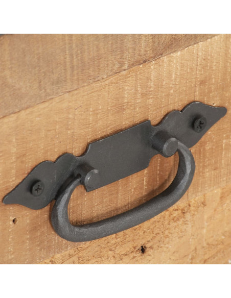 Comodino 40x30x51 cm in Legno Massello di Recupero