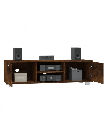 Mobile TV Rovere Fumo 140x40,5x35 cm in Legno Multistrato