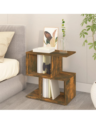 Comodini Rovere Fumo 2pz 50x30x51,5 cm in Legno Multistrato