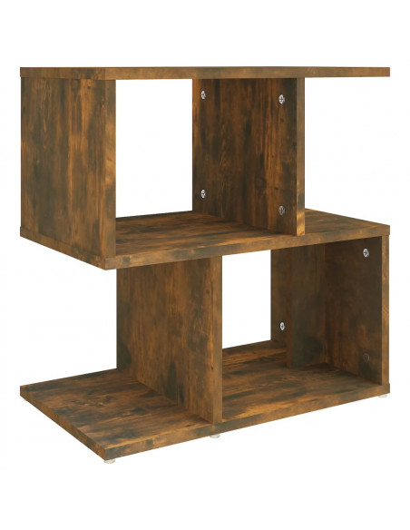 Comodini Rovere Fumo 2pz 50x30x51,5 cm in Legno Multistrato