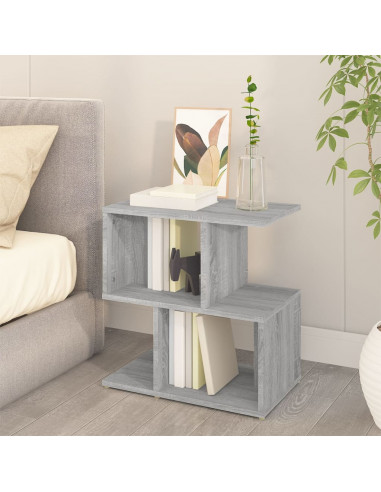 Comodino Grigio Sonoma 50x30x51,5 cm in Legno Multistrato