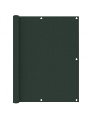 Paravento da Balcone Verde Scuro 120x400 cm Tessuto Oxford