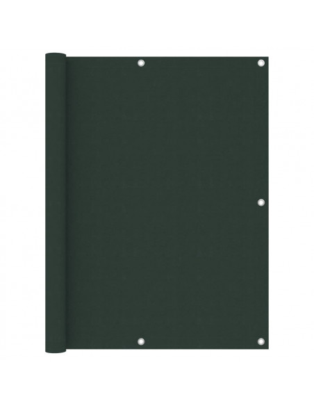 Paravento da Balcone Verde Scuro 120x400 cm Tessuto Oxford