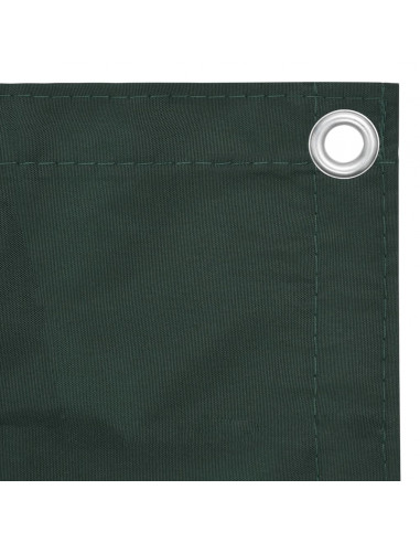 Paravento da Balcone Verde Scuro 120x400 cm Tessuto Oxford