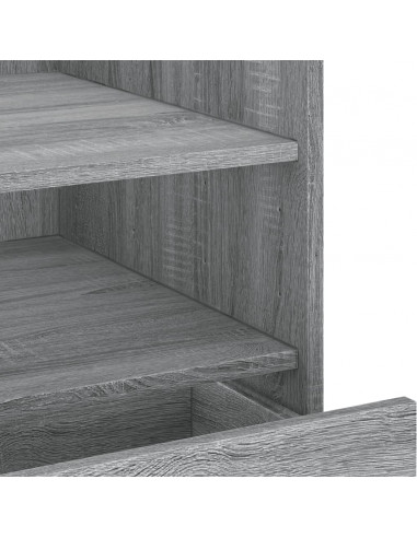 Comodino Grigio Sonoma 45x50x50 cm in Truciolato