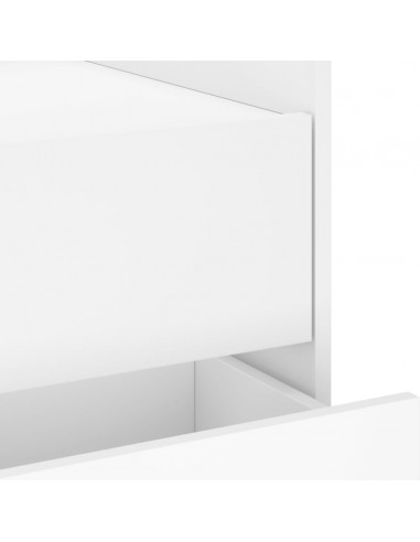 Comodino Bianco 45x50x50 cm in Truciolato