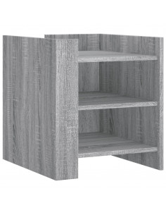 Comodino Grigio Sonoma 45x50x50 cm in Truciolato 2