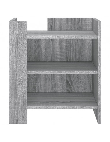 Comodino Grigio Sonoma 45x50x50 cm in Truciolato