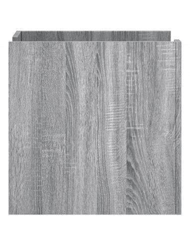 Comodino Grigio Sonoma 45x50x50 cm in Truciolato