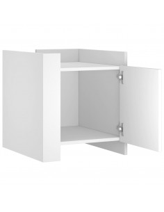 Comodino Bianco 45x50x50 cm in Truciolato 2