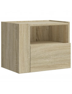 Comodino a Muro Rovere Sonoma 45x30x35 cm 2